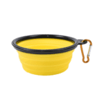 Bol Silicon Pliabil pentru Apa Animale de Companie Caini si Pisici, Tip Castron Portabil, 0.45L, Ropet, Albastru - imagine 2