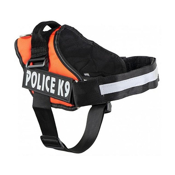 Ham pentru caini Police K9 Ham pentru caini Police K9, marimea XL, 70-90 cm, Portocaliu - imagine 1