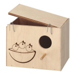 Ferplast cuib lemn, Nido Large, 25x17x17cm