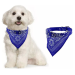 Zgarda Ajustabila, Cu Bandana, 2.5x52cm, Albastru, Marimea XL, Ropet - imagine 3