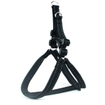 Ham centura pentru caini, Marimea XXL, reglabil, cu captuseala moale, 85-98cm, 40mm, Negru, Ropet