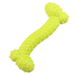 Jucarie pentru caine, os cauciuc dintat pentru curatarea dintilor, 10cm, Verde, Ropet