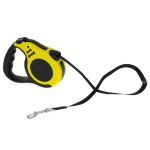 Lesa retractabila cu maner ergonomic, buton de franare, tip banda, Lungime 5m, Greutate Maxima 15Kg, Galben, Ropet - imagine 2