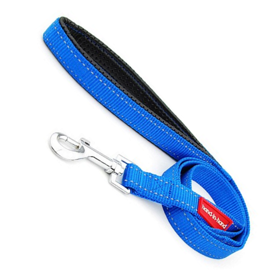 Lesa pentru caini Lesa pentru caini, cu maner captusit, 20mm x 1.2m, max.50kg, Albastru, Ropet - imagine 1