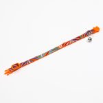 Zgarda ajustabila cu catarama pisica, pentru pisici, cu clopotel, 26cm, Portocaliu, Ropet - imagine 4