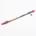 Zgarda ajustabila cu catarama pisica, pentru pisici, cu clopotel, 26cm, Roz, Ropet - imagine 4