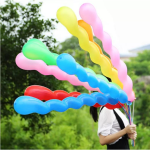 Set 10 Baloane Latex Spirala Colorate, 100 cm, Ropet - imagine 3