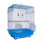 Colivie Patrata 39 x 30 x 23 cm, pentru pasari exotice, Albastru, Ropet