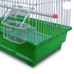 Colivie Patrata 39 x 30 x 23 cm, pentru pasari exotice, Verde, Ropet - imagine 5