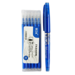 Set Pix Roller Cu Radiera, 0.7 mm, Cu 6 Rezerve, Albastru, Bia