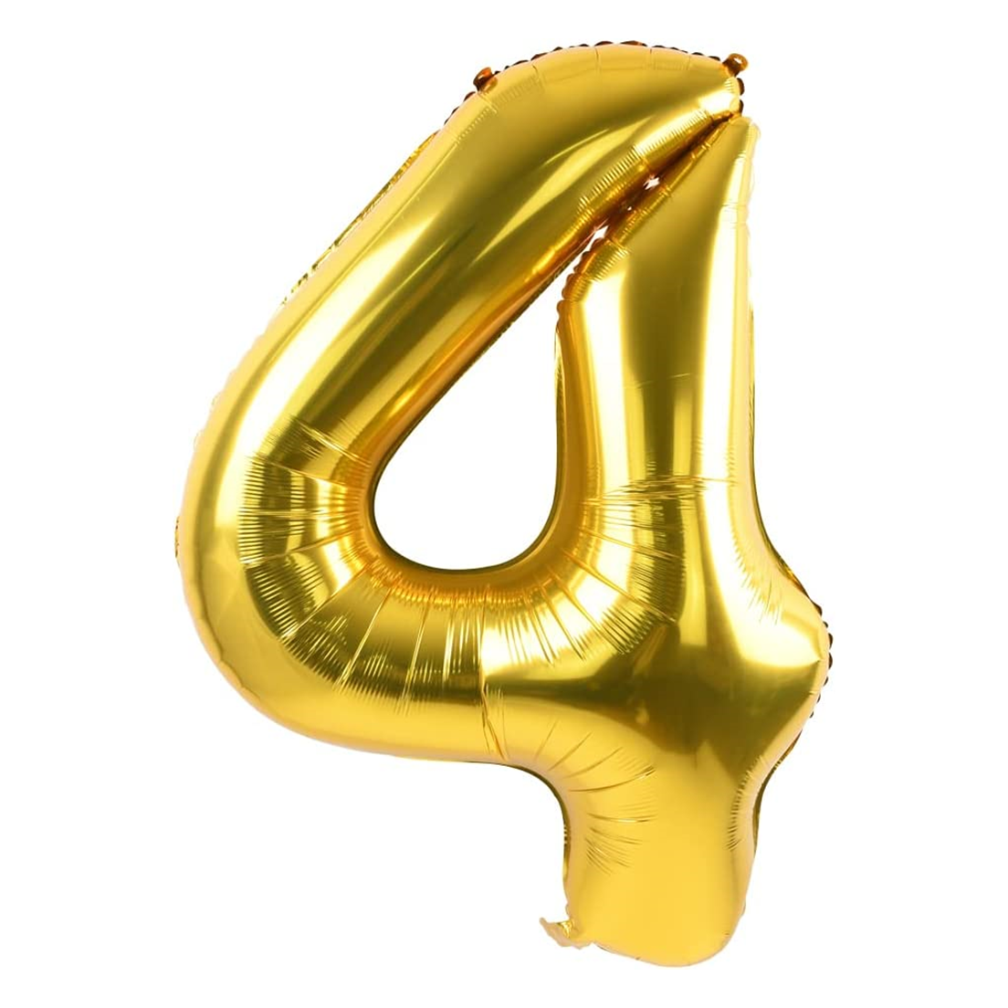 Balon aniversare folie Ropet Balon Folie Cifra 4, Auriu, 80 cm, Ropet - imagine 1