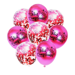Set 8 Baloane Confetti Roz, 30 cm Si Rola Rafie Color 10 m, Ropet