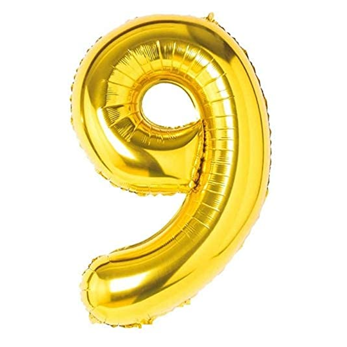 Balon aniversare folie Ropet Balon Folie Cifra 9, Auriu, 100 cm, Ropet - imagine 1
