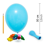 Set 10 Baloane Latex Multicolor, 30 cm, Ropet - imagine 3