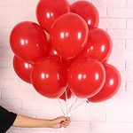 Set 10 Baloane Latex Rosu, 30 cm, Ropet - imagine 5