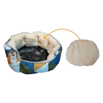 Culcus Confortabil Pentru Caini Sau Pisici, Multicolor, 50 x 40 x 20 cm, Ropet - imagine 4