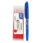Set Pix Roller Cu Radiera, 0.7 mm, Cu 6 Rezerve, Rosu, Bia
