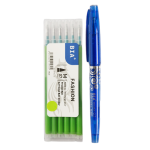 Set Pix Roller Cu Radiera, 0.7 mm, Cu 6 Rezerve, Verde, Bia