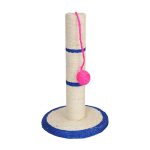 Ansamblu de joaca pentru pisici sisal, cu bila sisal, 40cm, Albastru, Ropet