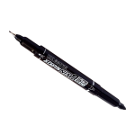 Set 12 Markere Permanente Cu 2 Capete, 0.5 / 1 mm, Negru, AIHAO