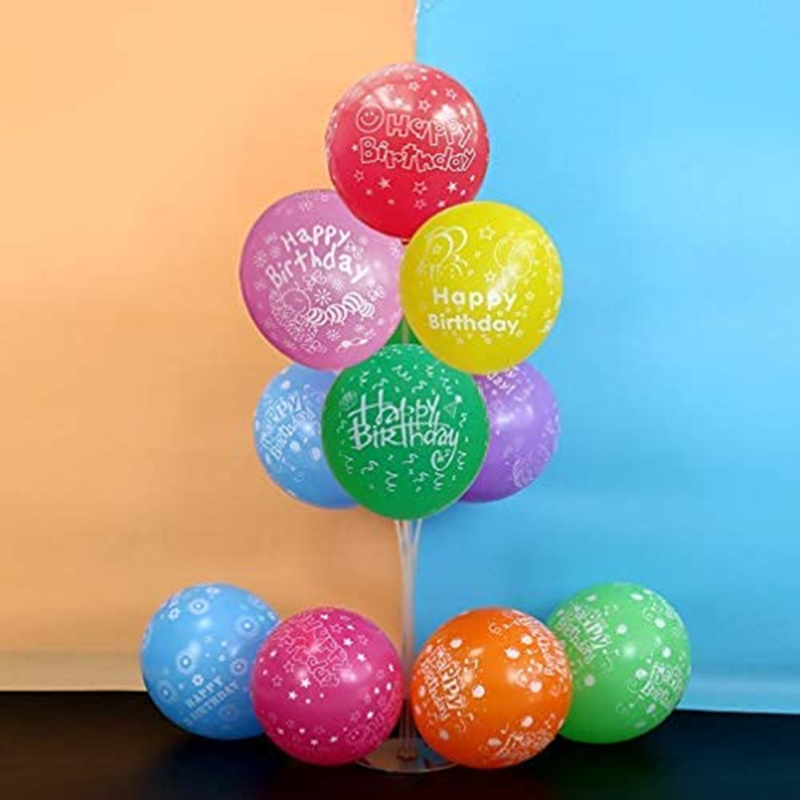 Set 10 Baloane Latex Happy Birthday, 30 cm, Ropet - imagine 7