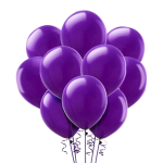 Set 10 Baloane Latex Mov, 30 cm, Ropet