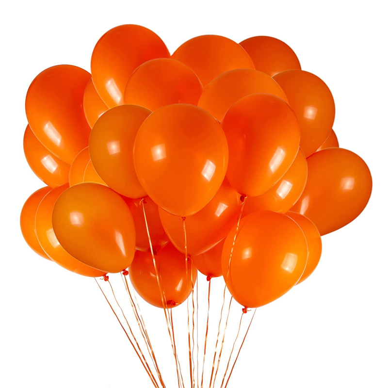 Balon Latex Portocaliu, 30 cm, Ropet - imagine 2