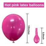Set 10 Baloane Latex Roz, 30 cm, Ropet - imagine 2