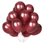 Set 10 Baloane Latex Visiniu, 30 cm, Ropet