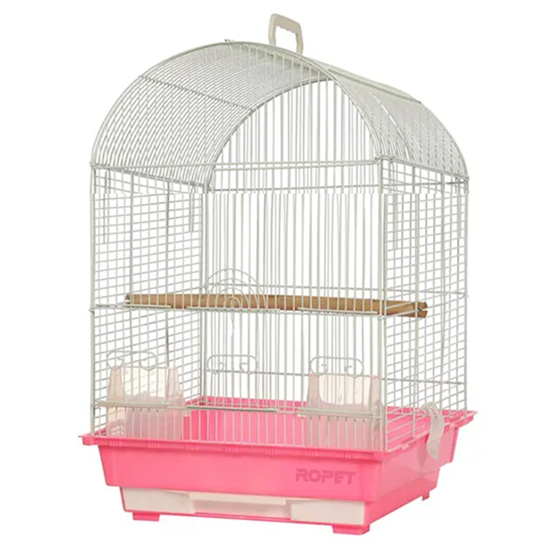 Colivie pentru pasari 40X40X57 cm Colivie pentru pasari 40X40X57 cm, Tava Roz - imagine 1