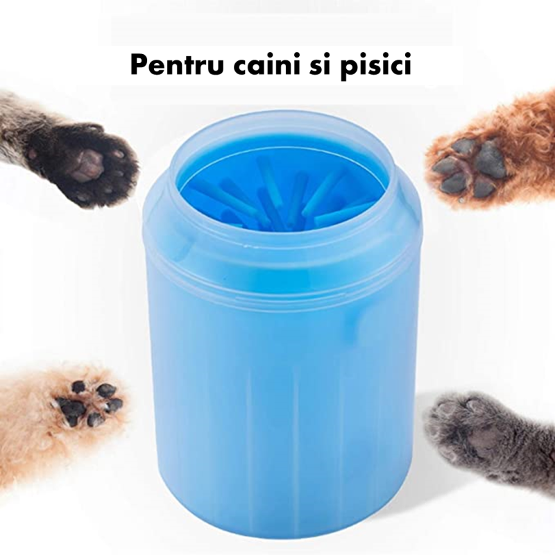 Aparat curatare si dezinfectare labute, pentru caini, pisici si alte animale de companie, Albastru, L, Ropet - imagine 5