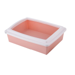 Litiera pentru pisici cu rama, Ropet, 38 x 28 x 10cm, Roz