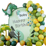 Set Baloane Si Decoratiuni Happy Birthday, Model 9017, 91 Bucati, Ropet