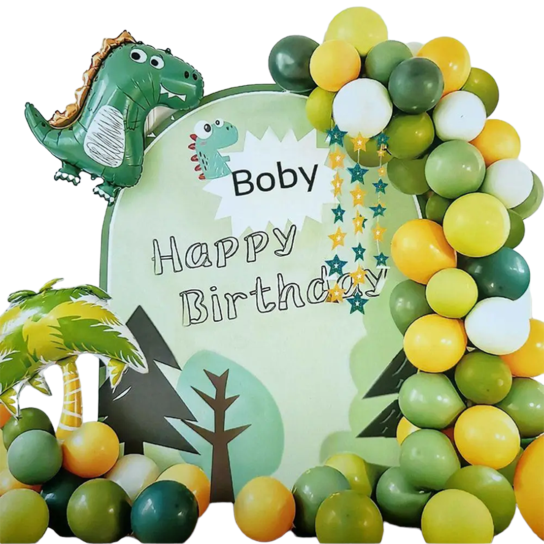 Set baloane si decoratiuni petrecere Happy Birthday Set Baloane Si Decoratiuni Happy Birthday, Model 9017, 91 Bucati, Ropet - imagine 1