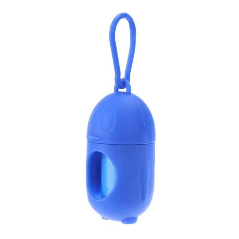 Set 2 role x 15 saci menajeri pentru fecale si dispenser cu agatatoare, pentru caini si pisici, Albastru, Ropet - imagine 4