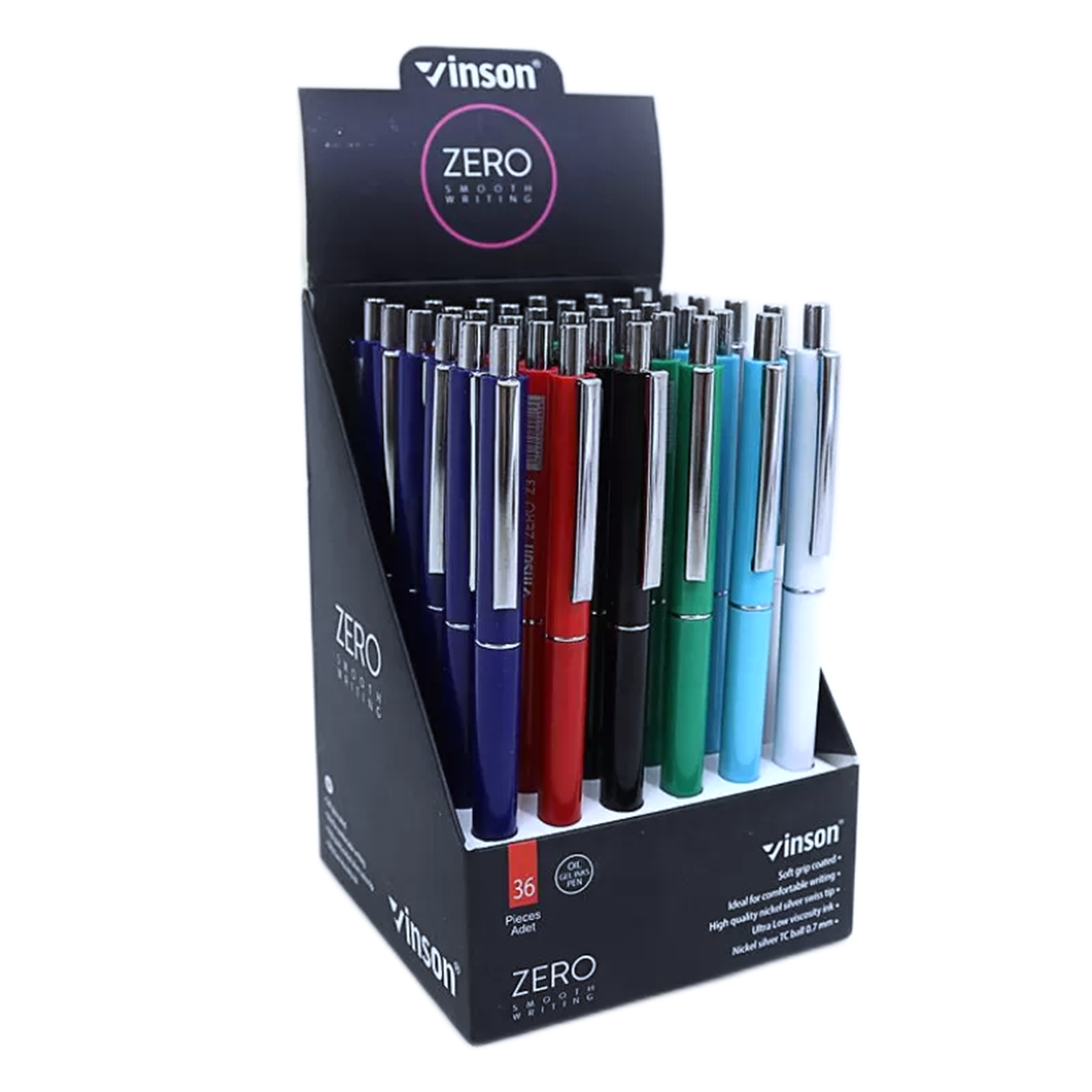 0.7 mm Set 36 Pixuri Vinson Zero, Cu Gel Pe Baza De Ulei, 0.7 mm - imagine 1