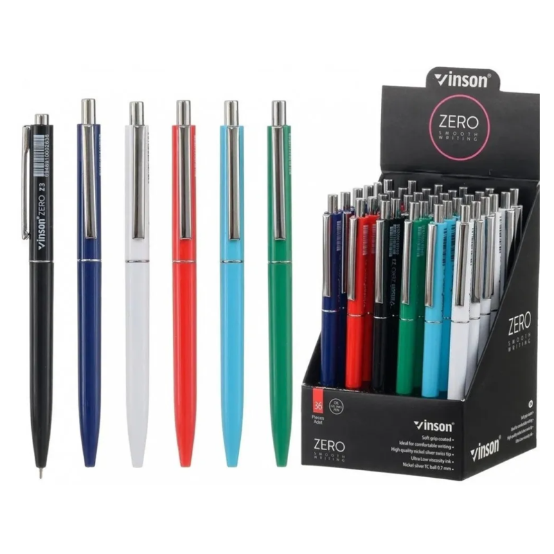Set 36 Pixuri Vinson Zero, Cu Gel Pe Baza De Ulei, 0.7 mm - imagine 3