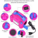 Pompa Electrica Profesionala Pentru Umflat Baloane, Compresor 600W, Alimentare 220V, Ropet - imagine 2