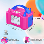 Pompa Electrica Profesionala Pentru Umflat Baloane, Compresor 600W, Alimentare 220V, Ropet - imagine 8
