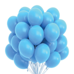 Set 50 Baloane Latex Albastru Deschis, 30 cm, Ropet