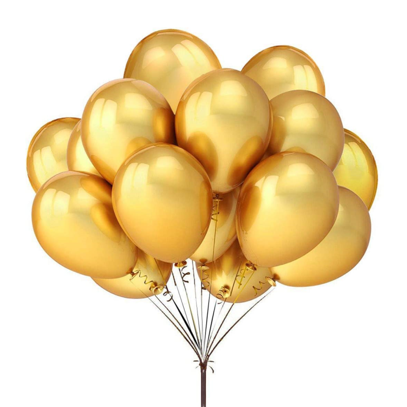 Balon Latex Auriu, 30 cm, Ropet - imagine 2