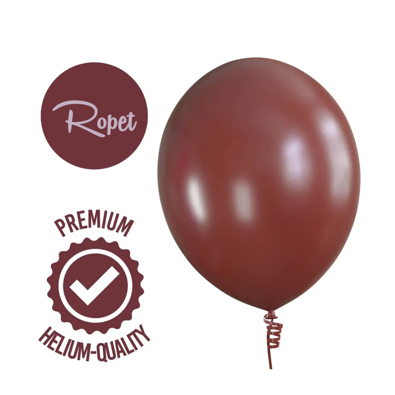 Set 10 Baloane Latex Maro, 30 cm, Ropet - imagine 2