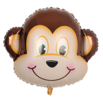 Balon Folie Figurina Cap De Maimuta, 63.5 cm, Ropet