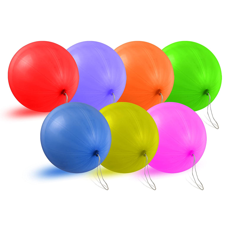 Set 20 Baloane Latex Punch Ball Multicolor, 45 cm, Ropet - imagine 4
