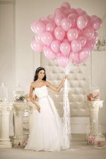 Set 10 Baloane Latex Roz Deschis, 30 cm, Ropet - imagine 3