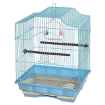 Colivie Patrata 43 x 35 x 28 cm, pentru pasari exotice, Albastru