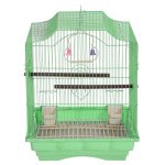 Colivie Patrata 43 x 35 x 28 cm, pentru pasari exotice, Verde - imagine 3