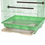 Colivie Patrata 43 x 35 x 28 cm, pentru pasari exotice, Verde - imagine 4