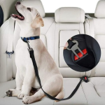 Lesa centura de siguranta auto pentru caini, pisici sau alte animale de companie, 40-70cm/2.5cm, Negru, Ropet - imagine 2