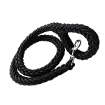 Lesa impletita pentru caine de talie mare, grosime 25mm, 120cm, Negru, Ropet
